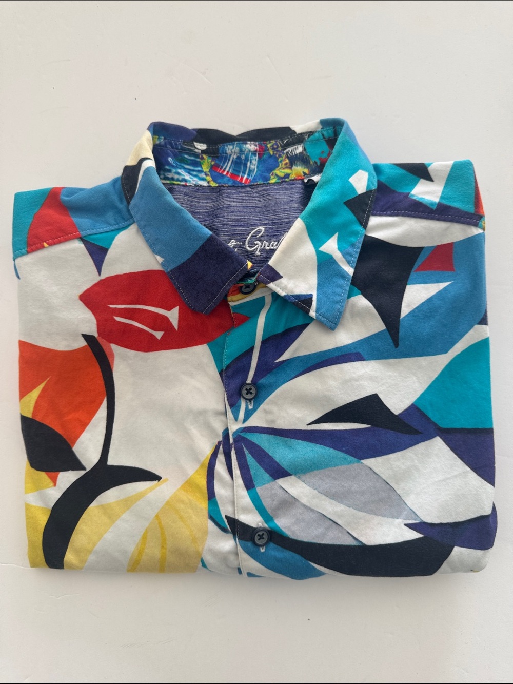 Robert Graham Colorful Geometric Long Sleeve Shirt - Picture 1 of 4
